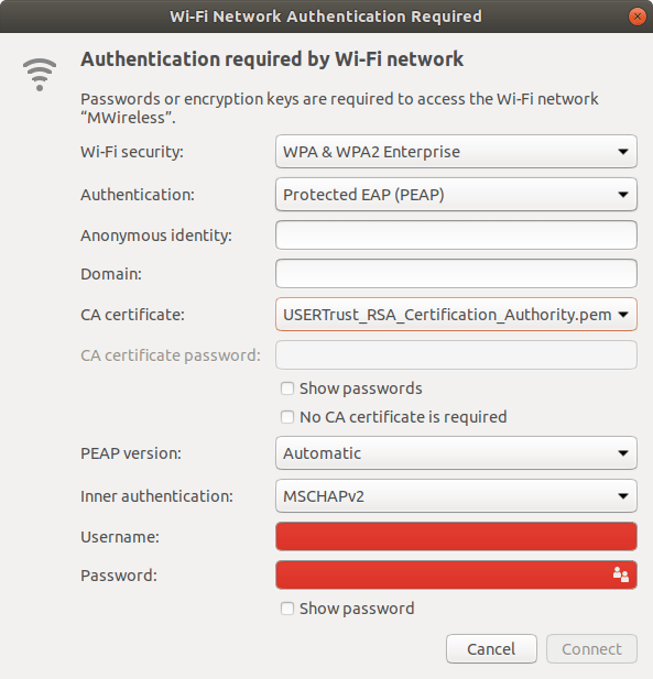 WiFi Configure Ubuntu Linux Device ITS Documentation